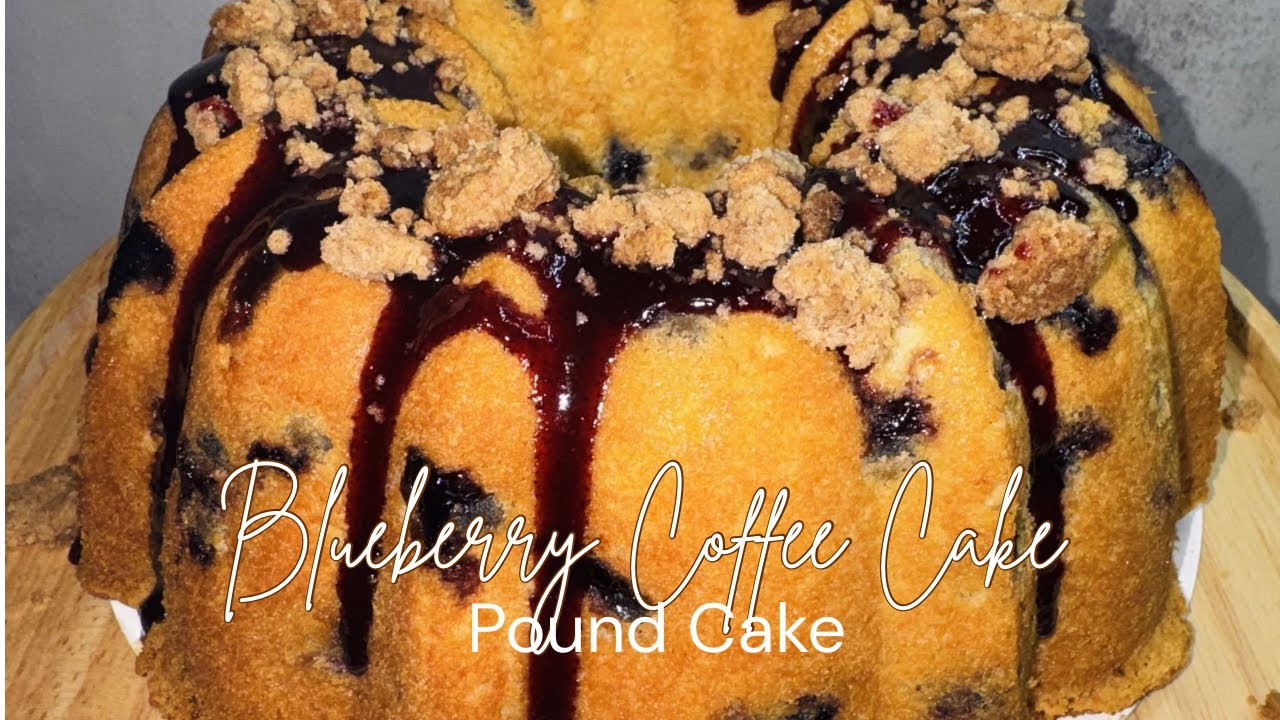 Blueberry Coffee Cake Pound Cake | Fridai’s Kitchen 🫐