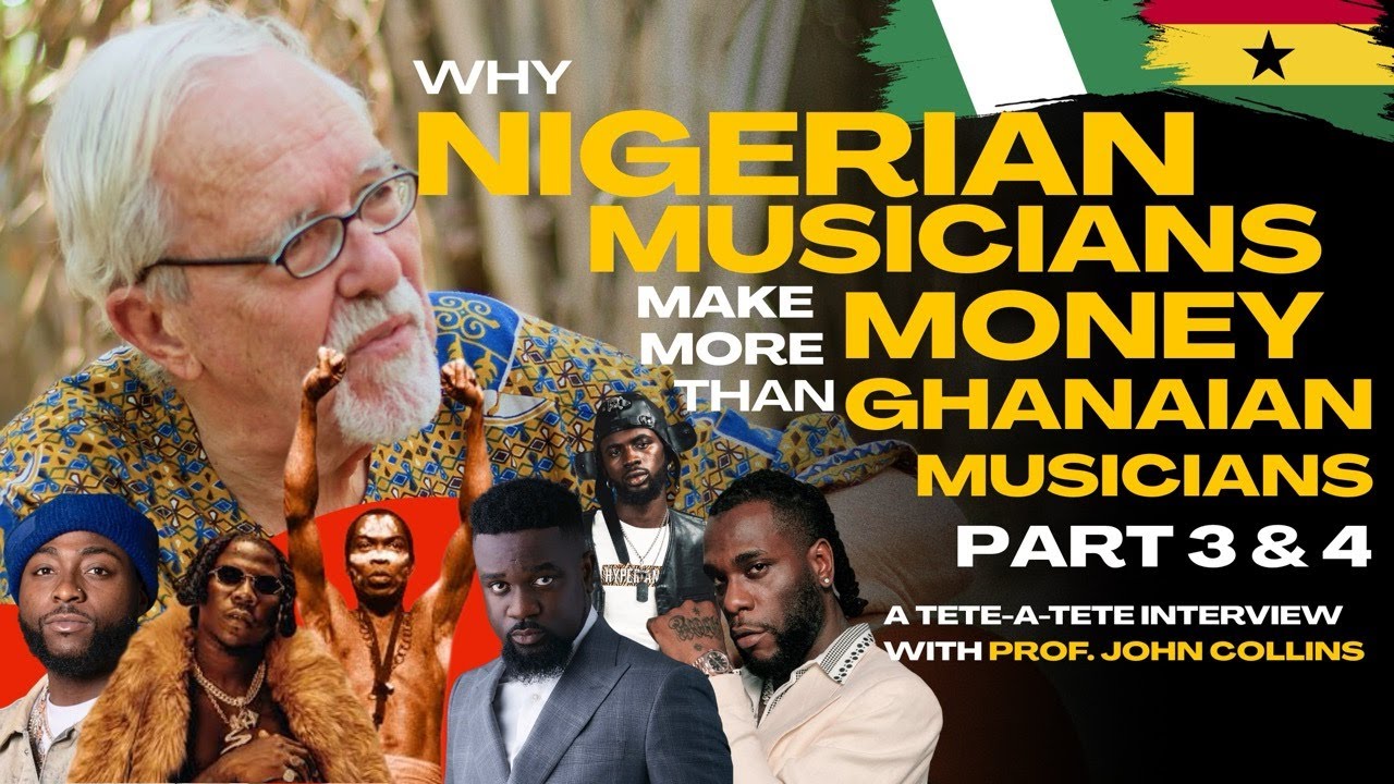 Профессор Коллинз объясняет, почему нигерийские музыканты зарабатывают больше, чем ганские.