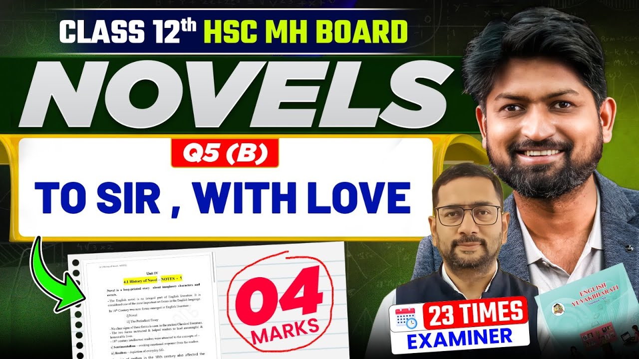 TO SIR , With Love Novel Class 12 | One Shot Revision | HSC English Novels 2026 by Examiner 