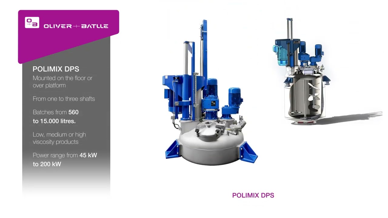POLIMIX | Industrial agitators for mixing paints, adhesives, and chemicals | Oliver + Batlle