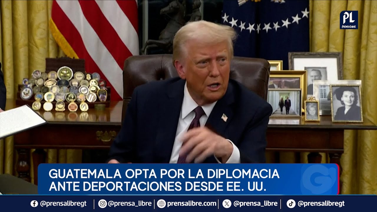 Guatemala opta por diplomacia ante deportaciones de EE. UU.; algunos son expulsados con grilletes
