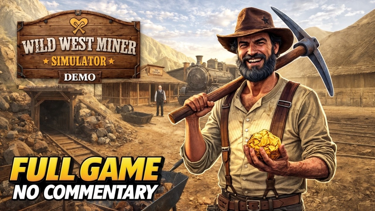 Wild West Miner Simulator FULL GAME Demo – Complete Gameplay | No Commentary