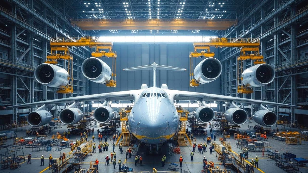 Inside the 640-Ton Aircraft Factory &ndash; The UNSTOPPABLE Assembly of Antonov An-255 Production