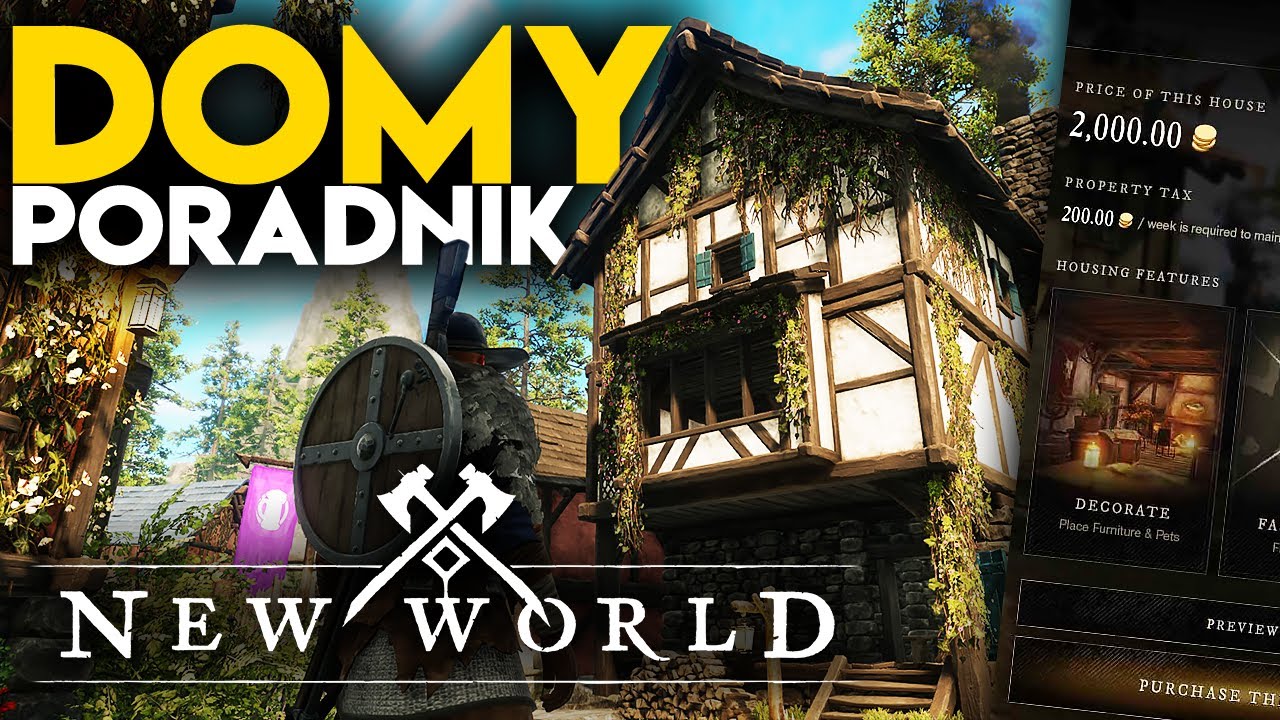 New World - DOMY - Wszystko co musisz wiedzieć! | PORADNIK PL