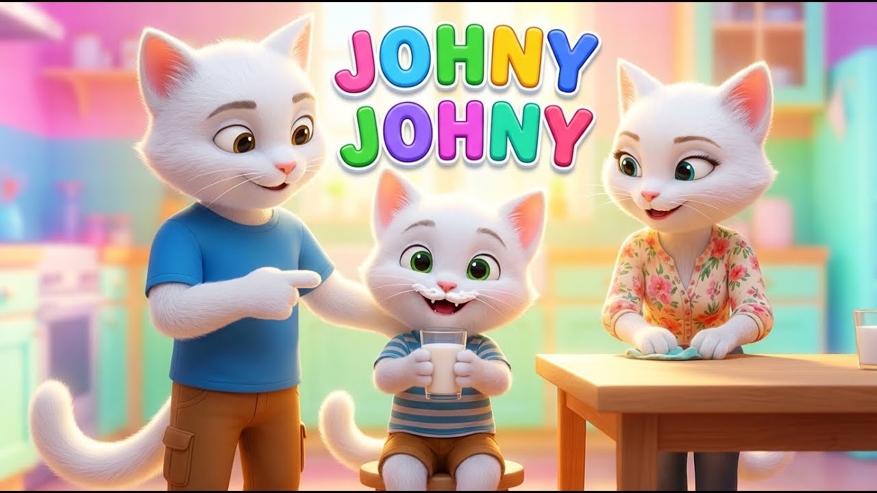 Johny Johny Yes Papa Kitty Family 🐱 | Kids Nursery Rhyme | Baby Songs