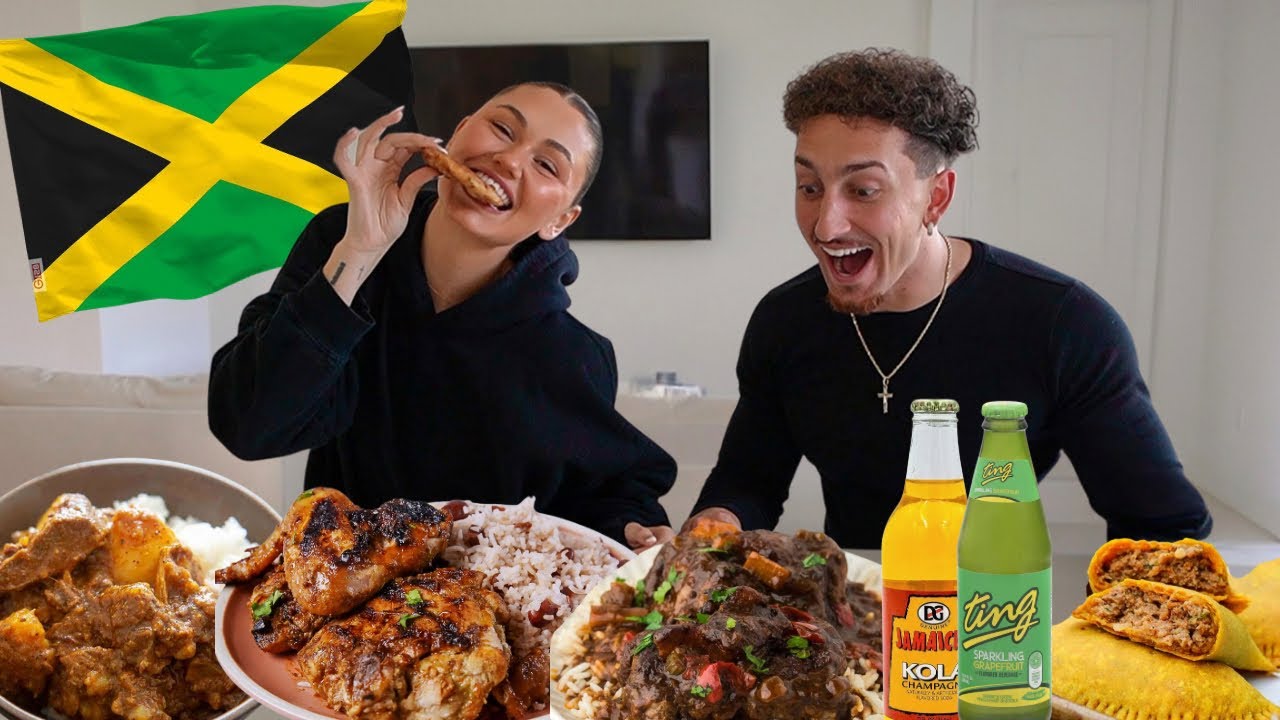 TRYING JAMAICAN FOOD FOR THE FIRST TIME!!