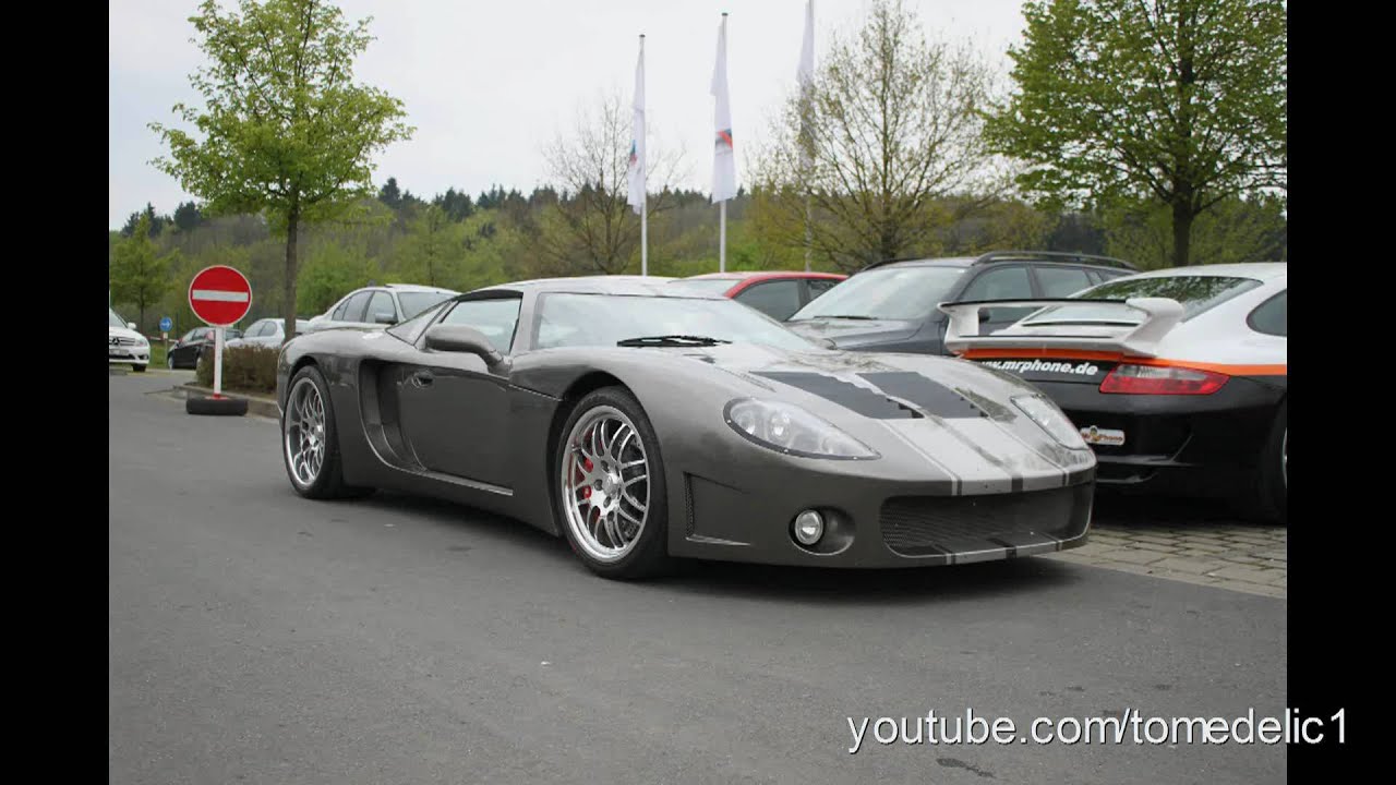 A Kit car factory five GTM 2008 with covette engine revving!!