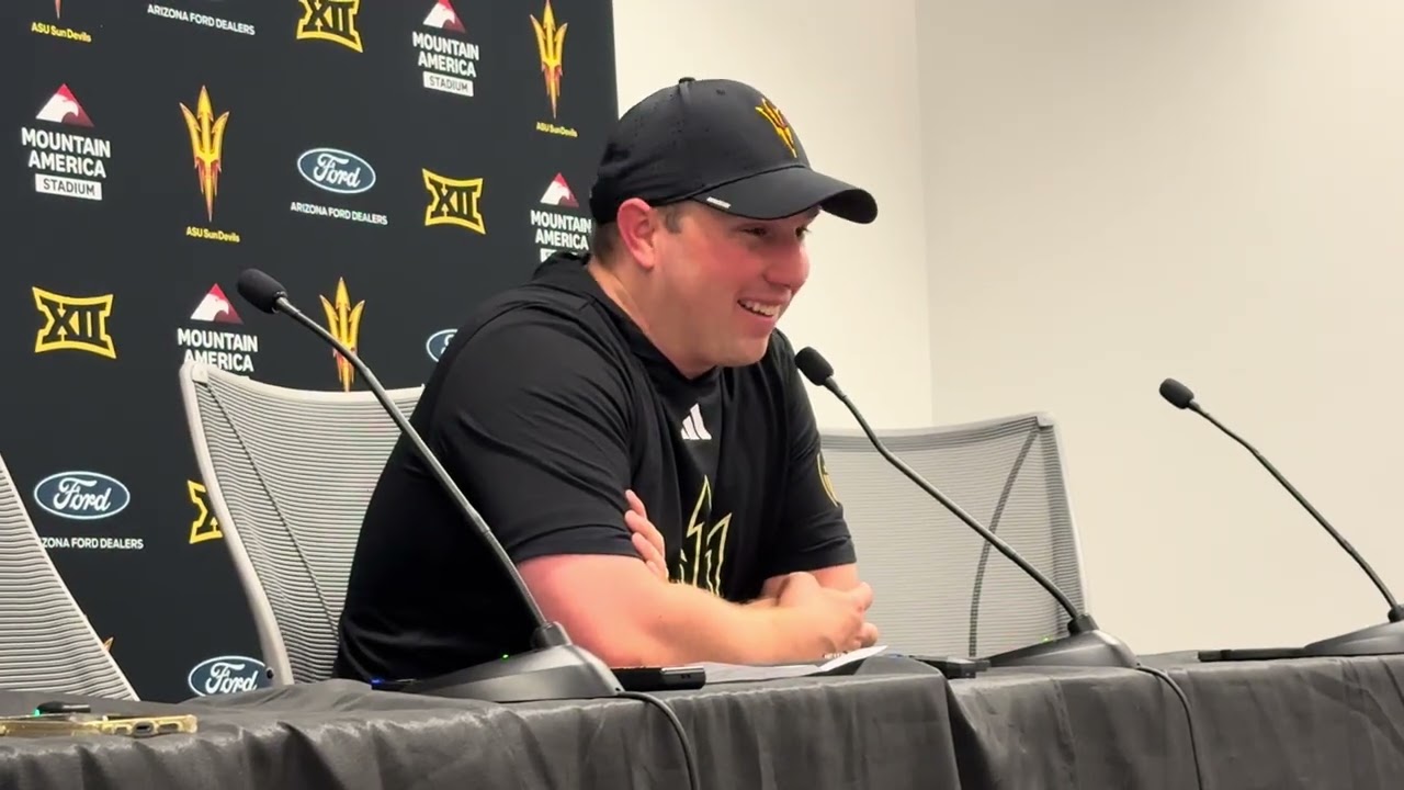 ASU head coach Kenny Dillingham on the Sun Devils 25-23 win over West Virginia & his future in Tempe