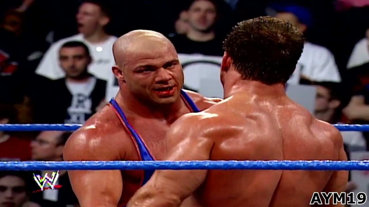 Kurt Angle vs Chris Benoit SmackDown! 2/6/2003 Highlights