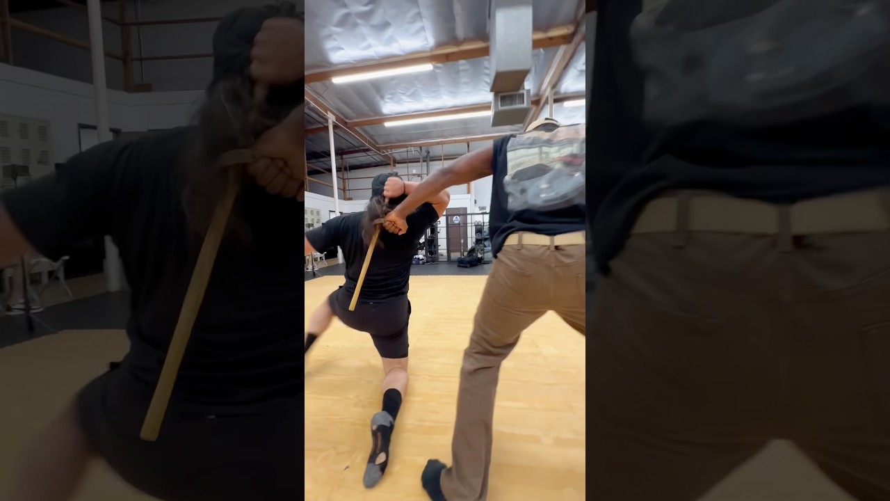Tonfa & Karambit vs Stick & Knife ⚔️ #fightscene