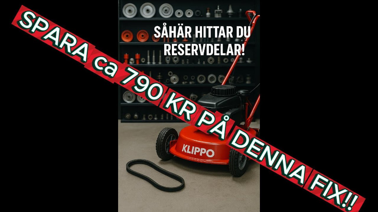 Byte rem Klippo/Såhär hittar du reservdelar!