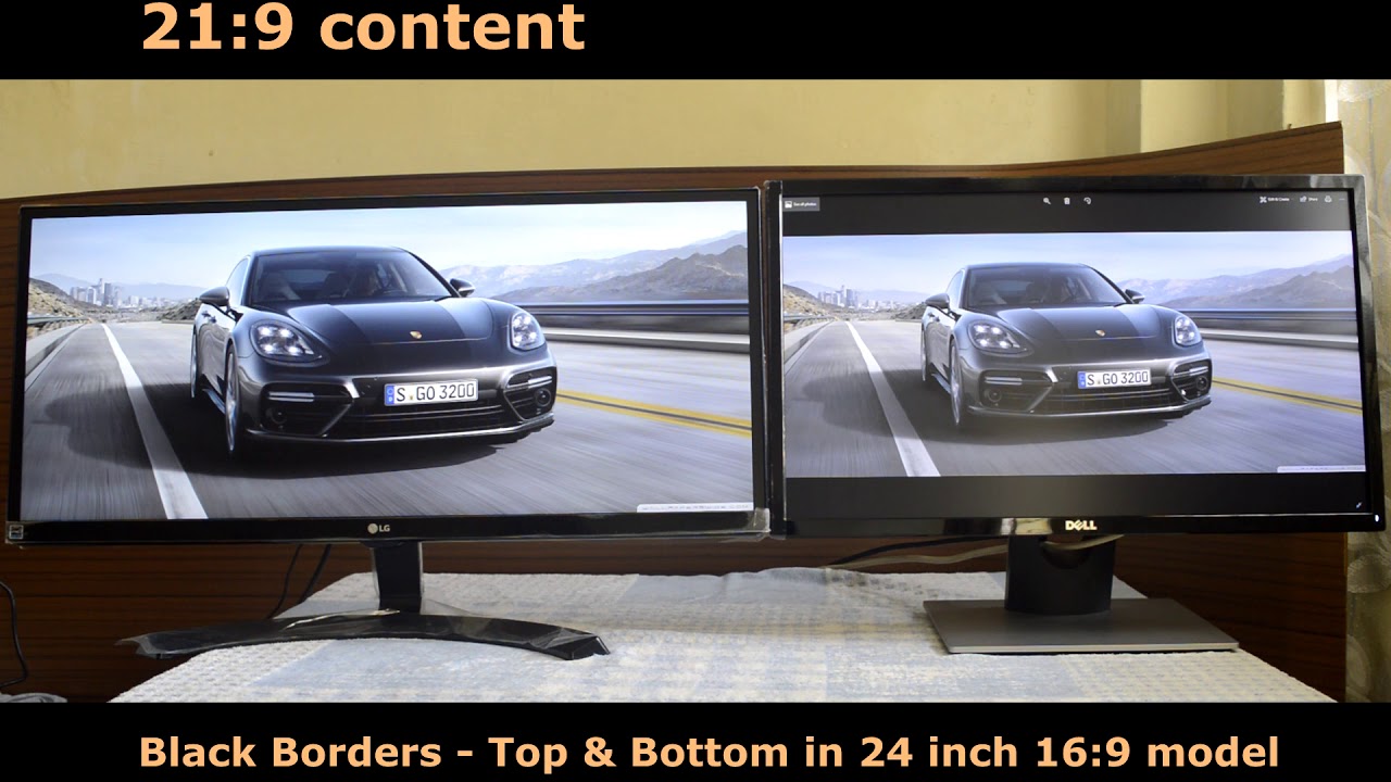 29 inch vs 24 inch | Ultrawide vs 16:9 Monitor size comparison