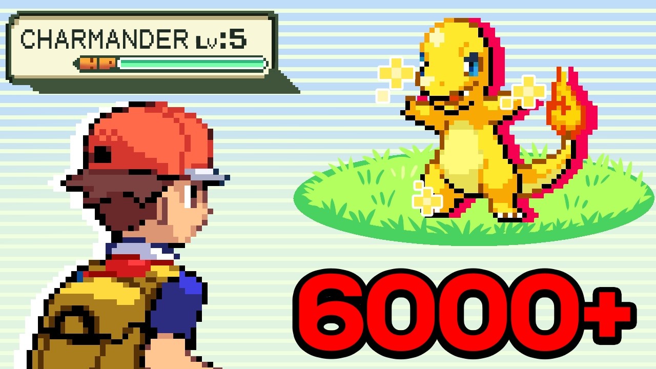 ✨ Shiny Hunting CHARMANDER in Pokemon Fire Red! (6,000 RESETS)