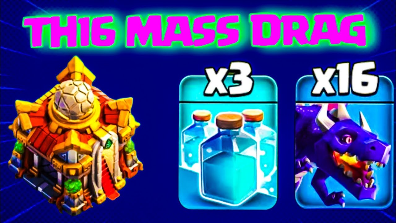 TH16 New Dragon Meta 2026 🐉! Step by Step War Attack! clash of clans 