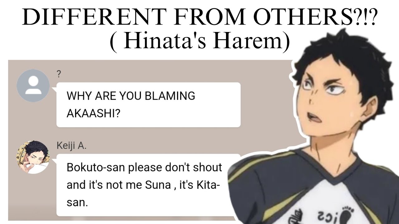 Haikyuu texts: DIFFERENT FROM OTHERS?!? ( Hinata's Harem) // Part 1