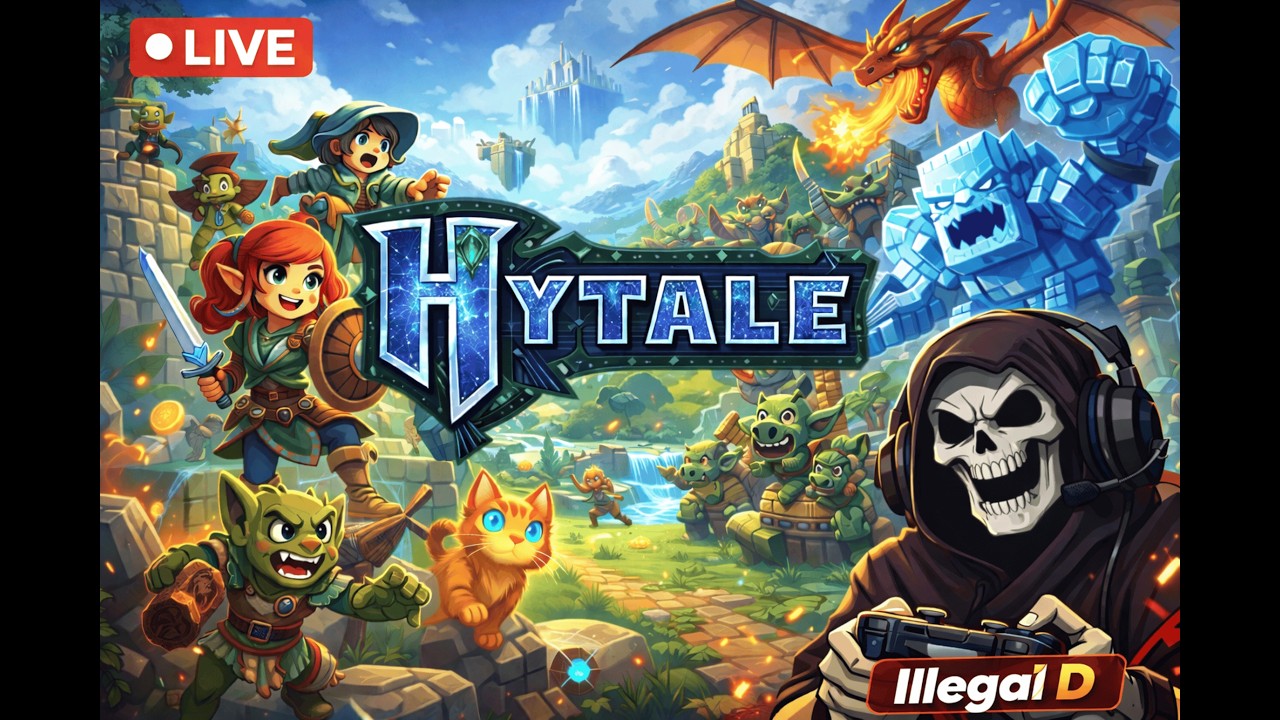 Iron Age? piece of cake! Me Dead? probably not! |HYTALE LIVE (DAY-2)