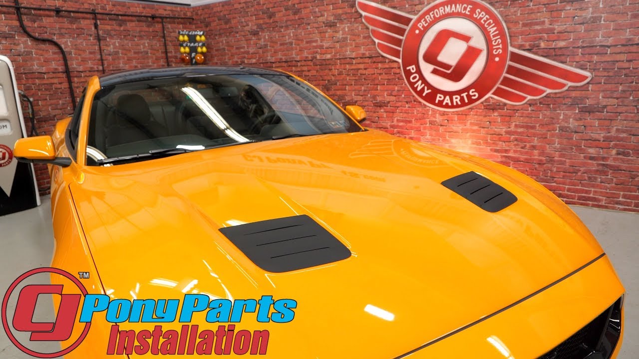 2018-2023 Mustang GT Gets Roush Styling & Functionality w/this Hood Heat Extractor Install