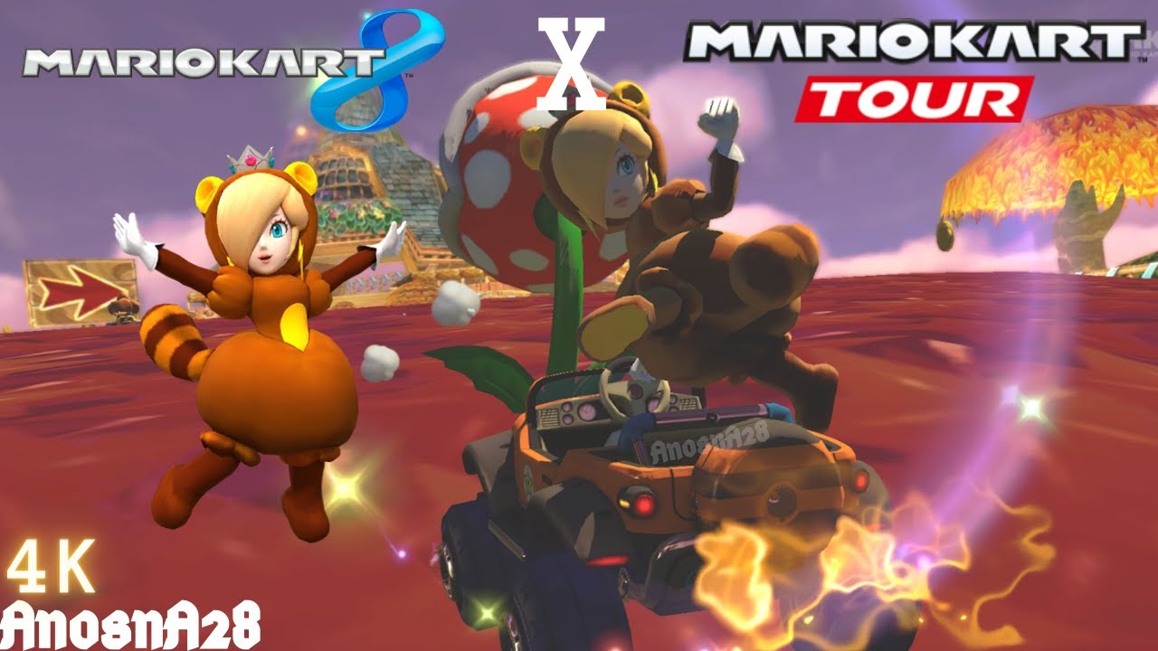 Mario kart 8: Tanooki Rosalina From Mario Kart Tour [4K]
