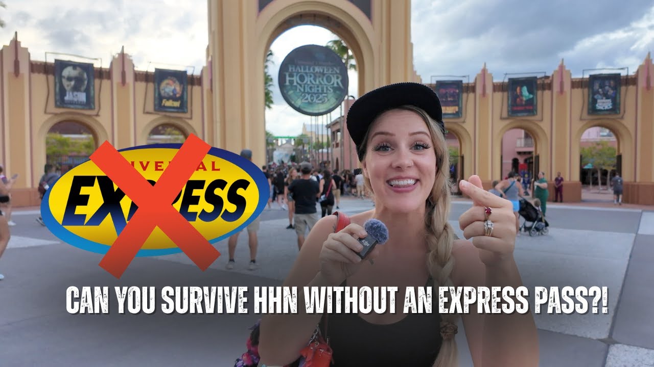 Surviving Halloween Horror Nights 2025 WITHOUT Express Passes! Haunted Houses, Food & Scare Zones