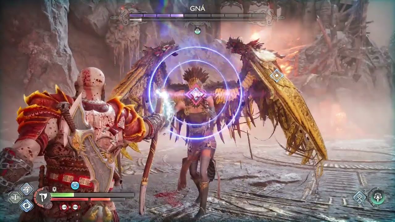 Killing Valkyrie Gna I died more than fifty timesکووشتنی قوورسترین ڤاڵکێری  گنە#ragnarok #godofwar 