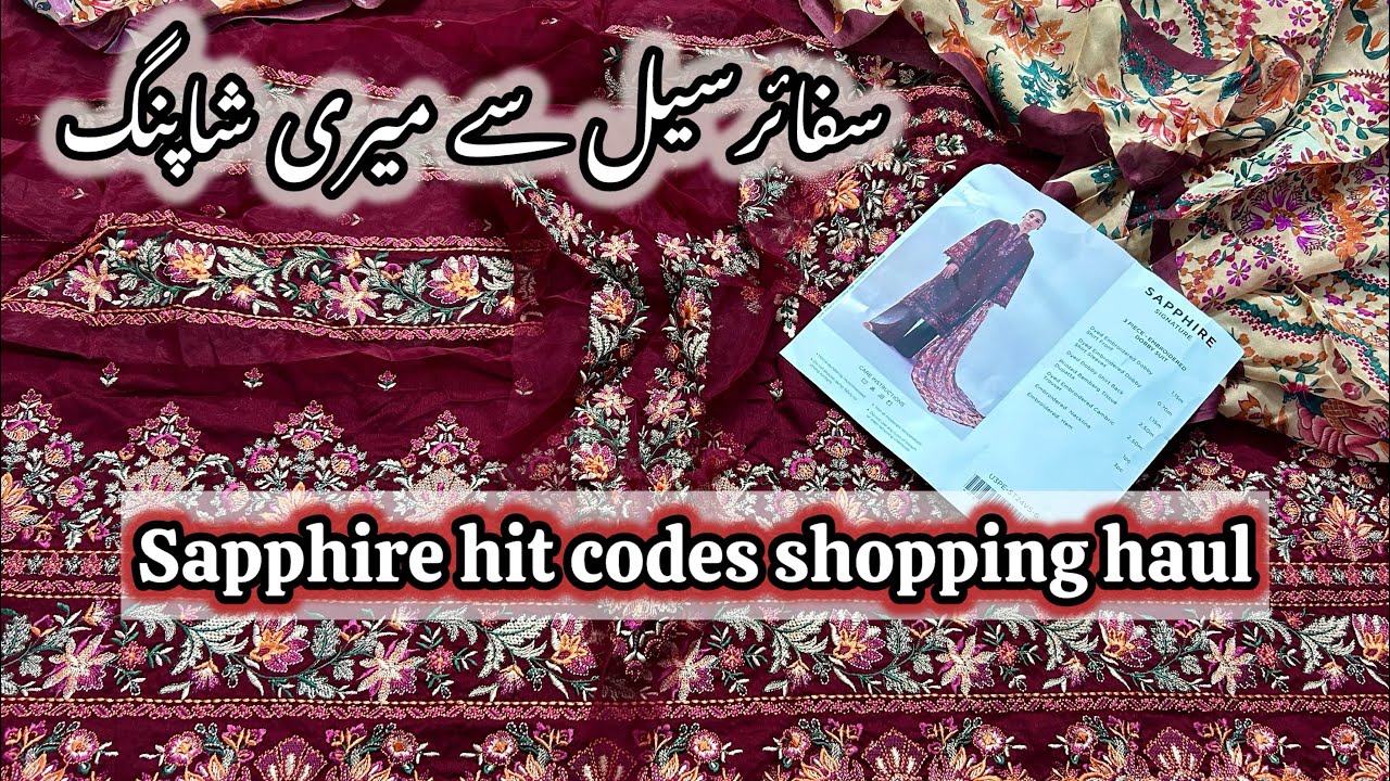 Sapphire sale shopping haul | glamour it.