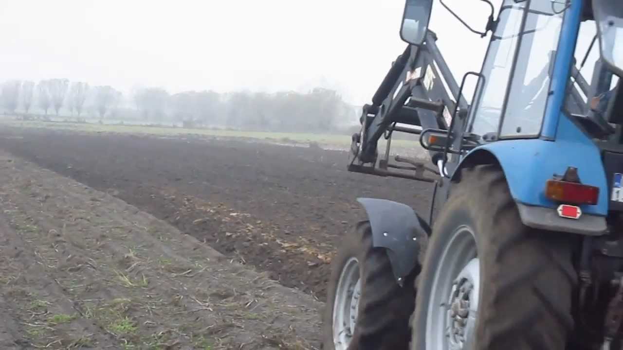 Jesień z Kamilkiem 2012 cz1. - Orka zimowa Pronar 1025A + pług UG 5x35 [HD]
