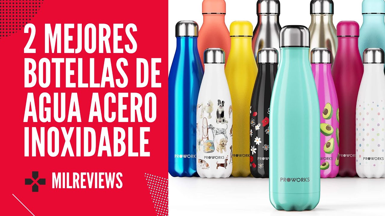 2 MEJORES BOTELLAS DE AGUA de ACERO INOXIDABLE REUTILIZABLES