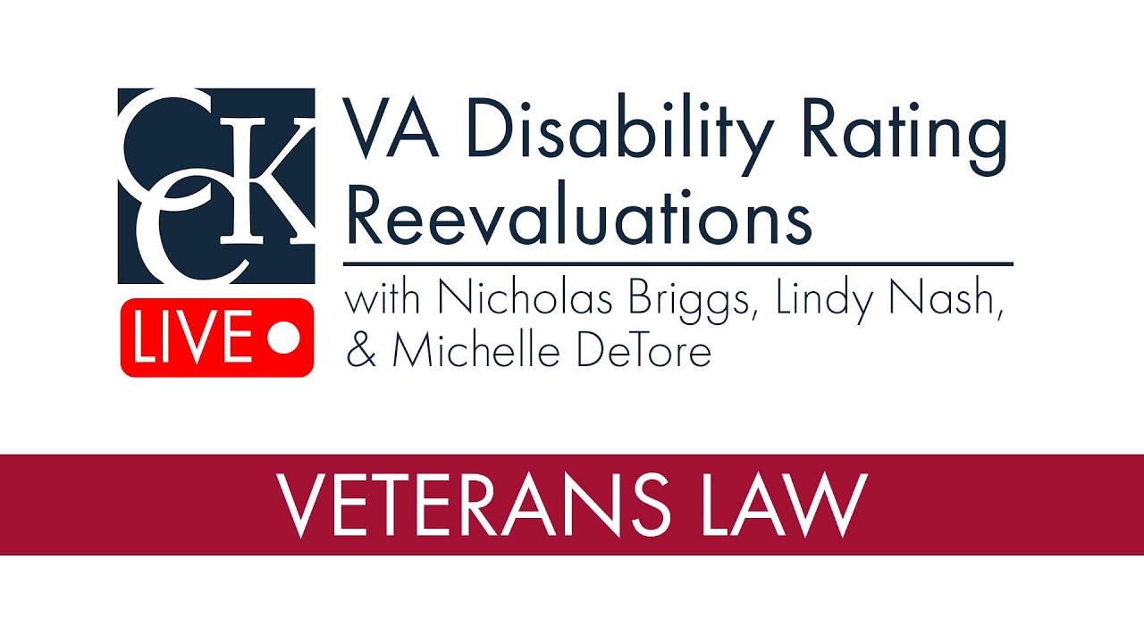 VA Disability Rating Reevaluations