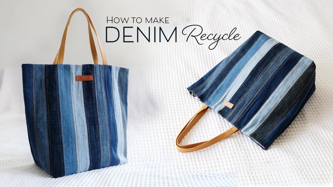 DIY Denim Recycle Tote Bag (ep127)