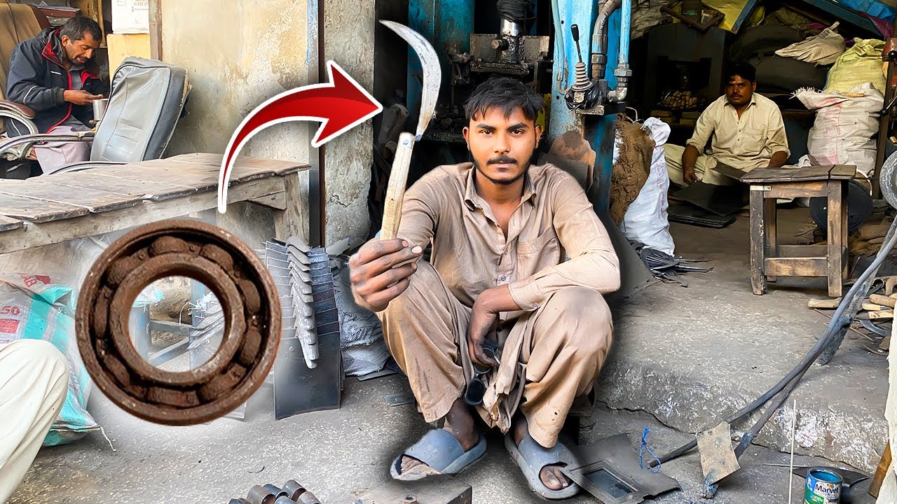 Making a SHARP SICKLE from Old Bearing is EASIER than You Think