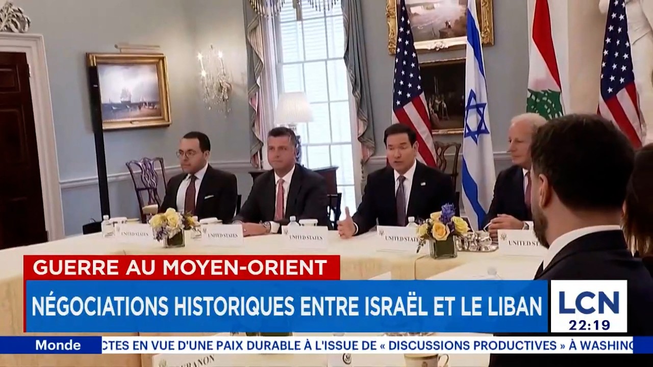 Guerre au Moyen-Orient: n&eacute;gociations historiques entre Isra&euml;l et le Liban