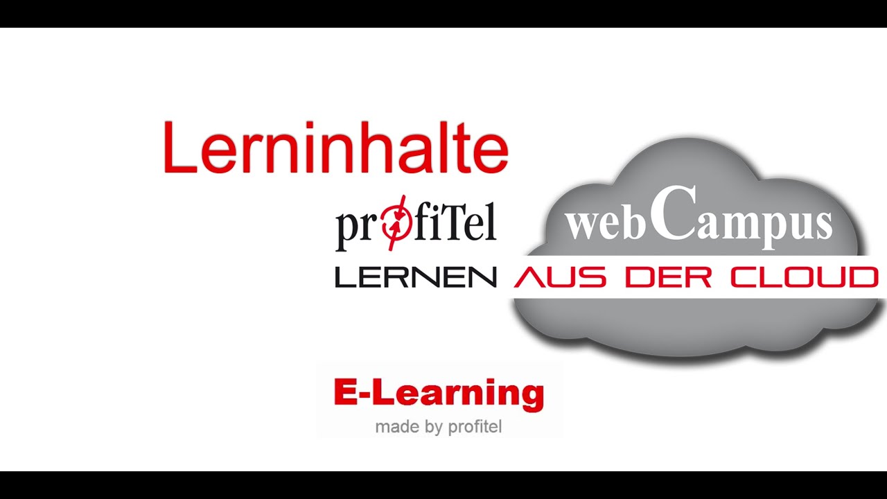 Die Lerninhalte des profiTel webCampus