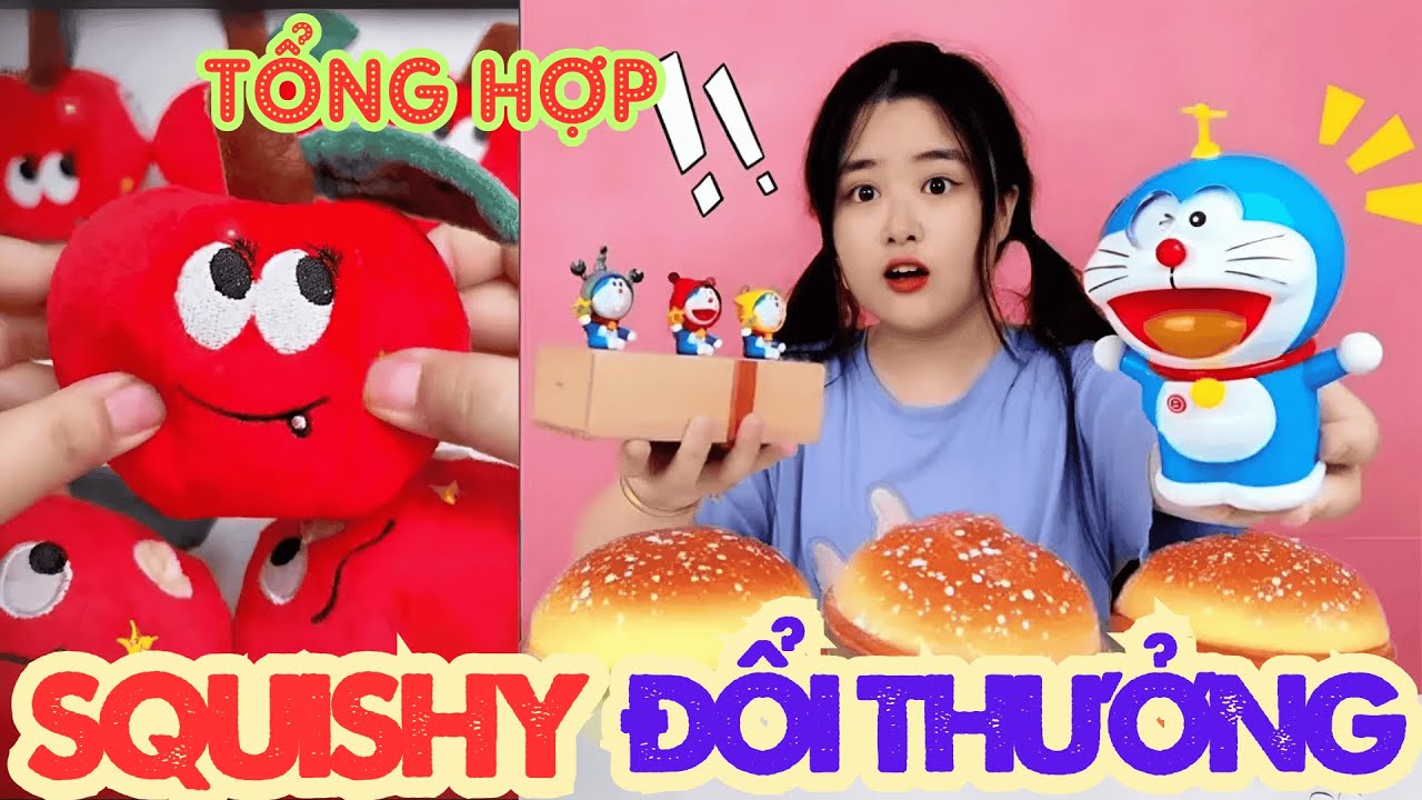 Cắt Mở Squishy Siêu Thỏa Mãn | Sâu Bướm, Nhẫn Đổi Màu, Táo Pha Lê, Quả Cầu Giáng Sinh Ông Già Noel