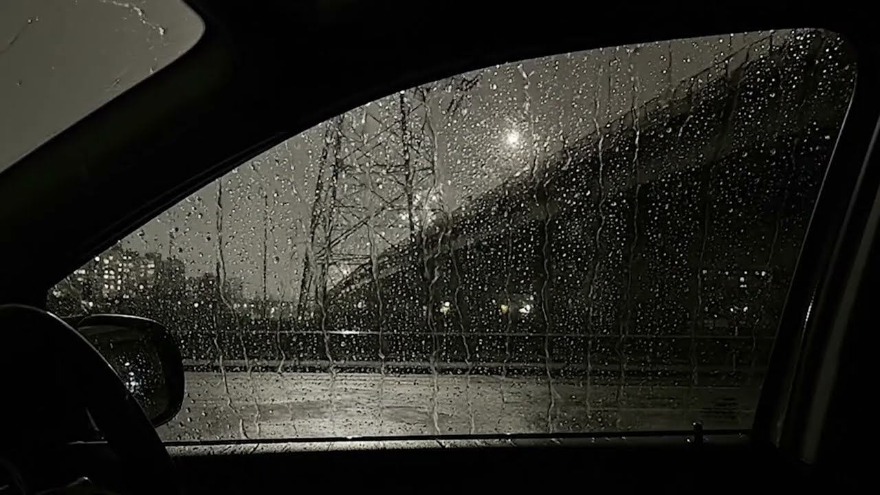 Relaxing Heavy Rain Inside a Car - Defeat Insomnia, Calm Your Mind, White Noise for Sleep