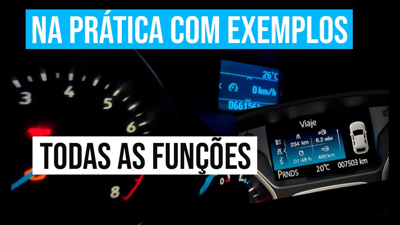 COMPUTADOR DE BORDO DO FORD FOCUS !! 💻🚗 TODAS AS FUNÇÕES COM EXEMPLOS SEM ENROLAÇÃO