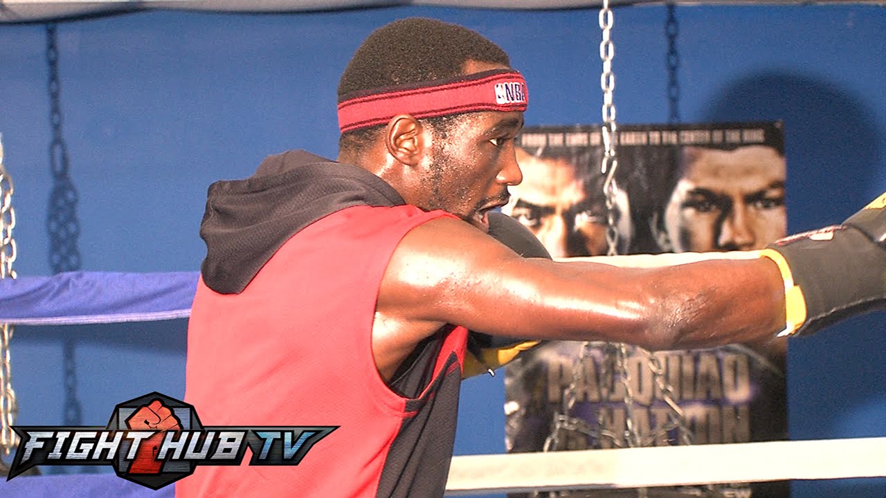 Terence Crawford vs. Ray Beltran- video - Crawford media workout