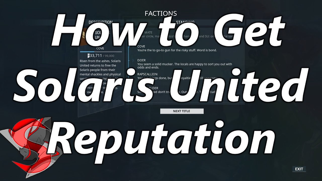 Farming Solaris United Reputation