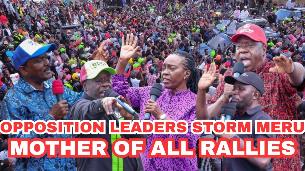 Live: Gachagua, Kalonzo, Matiangi, Natembeya,Karua Hold Mother of All rallies in Meru. Mt Kenya Tour