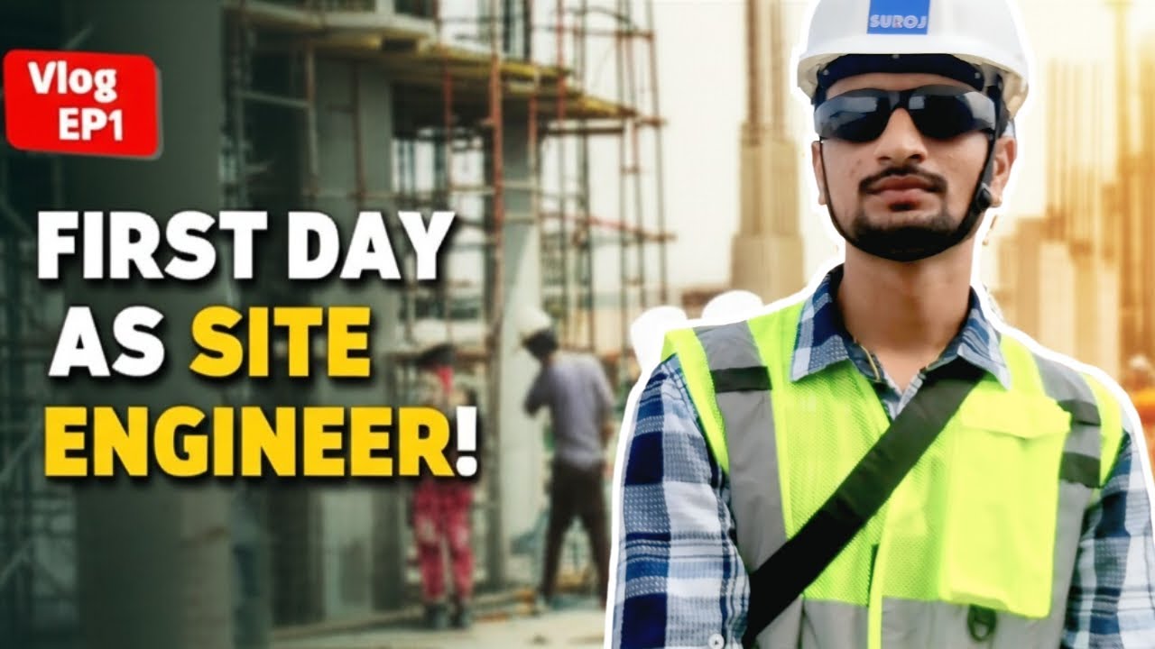 First Day as a Trainee Site Engineer 🏗 | Real Construction Experience | Hindi Vlog