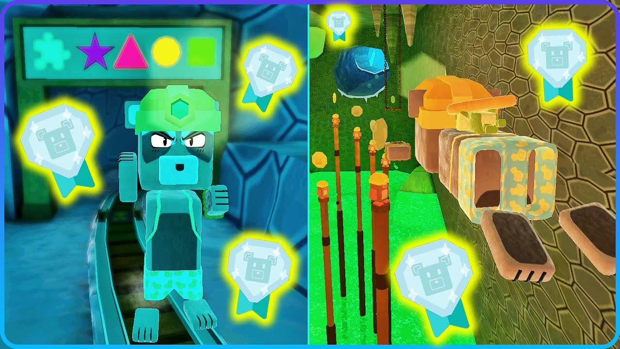 Mole Mines Easy Diamond Medal Speedrun Super Bear Adventure Gameplay Walkthrough