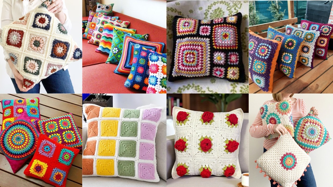 Beautiful Crochet Cushion Cover Ideas for Home Decor