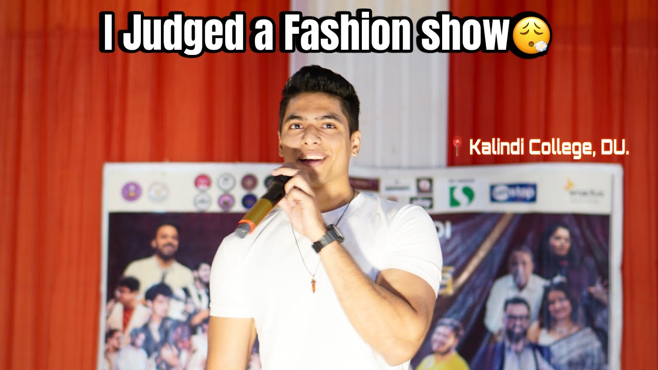 Judged a Fashion Show at Kalindi College, Delhi University and this is how it went😮&zwj;💨💯