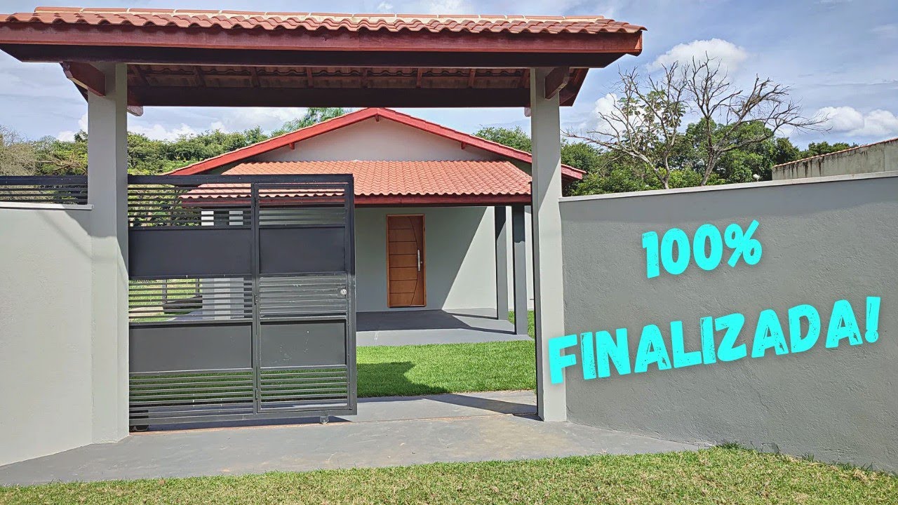Entrada de chácara finalizada, todos detalhes!!