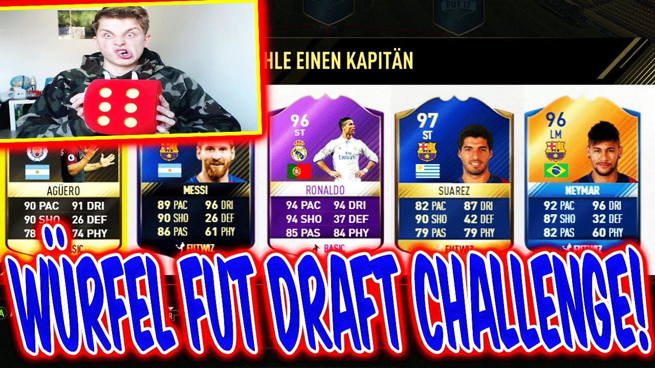 FIFA 17 - EXTREM KRANKE WÜRFEL FUT DRAFT CHALLENGE! 😜⛔️ - ULTIMATE TEAM (DEUTSCH)