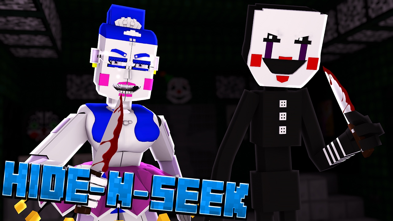 PUPPET HUNTS BALLORA! Minecraft FNAF Sister Location HIDE N SEEK