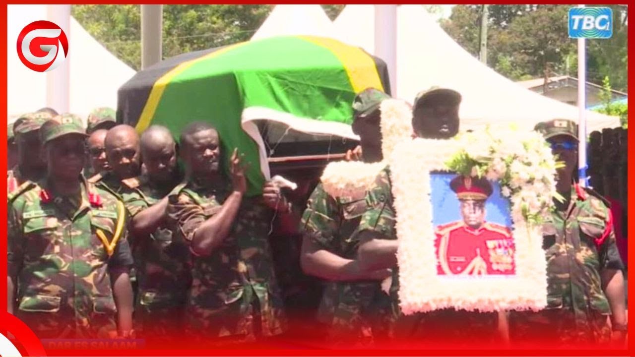MAKAMU MPANGO - MSTAAFU KIKWETE WALIVYOTOA HESHIMA KWENYE JENEZA LENYE MWILI wa JENERALI MUSUGURI...