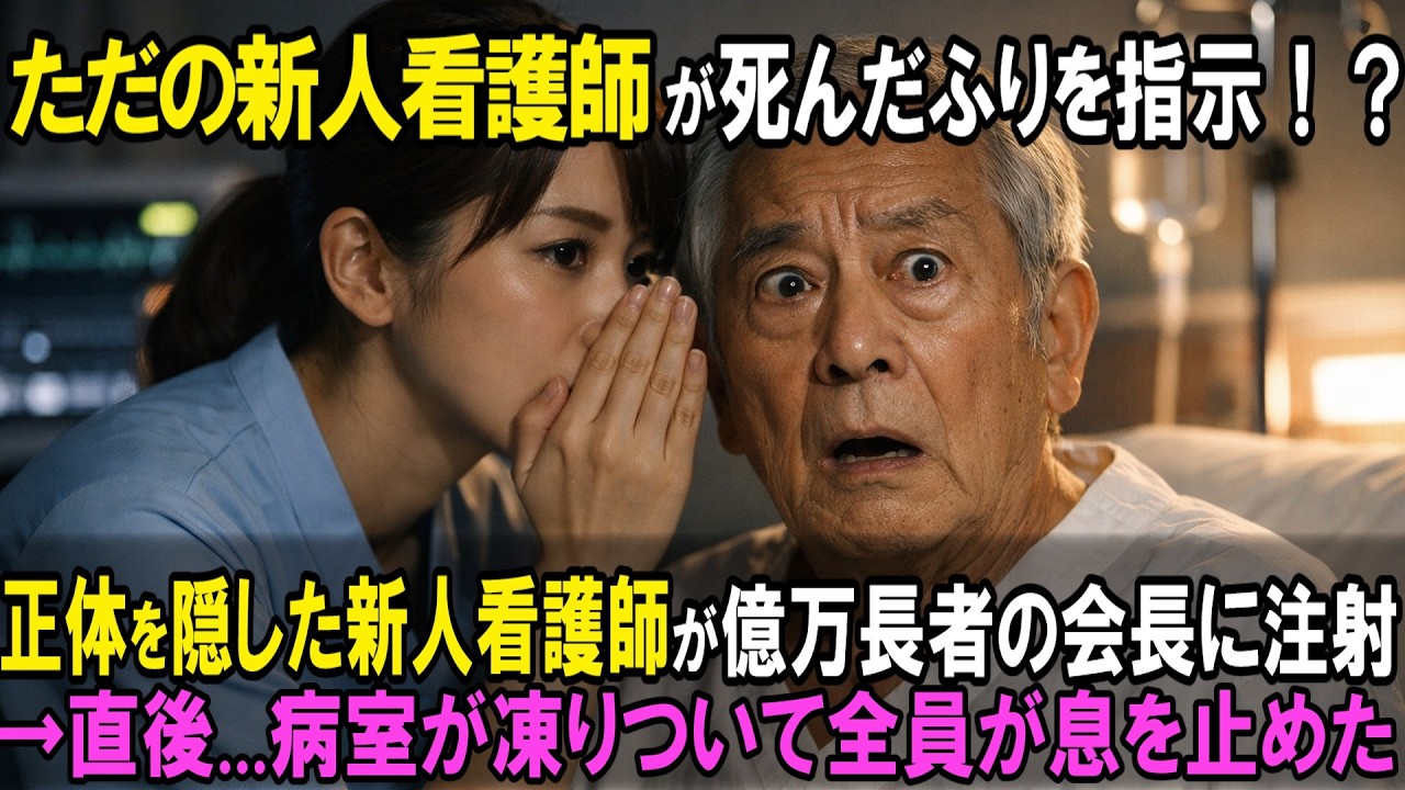 億万長者の会長に正体を隠した新人看護師。億万長者の会長に耳元で囁いた「注射の本当の意味」