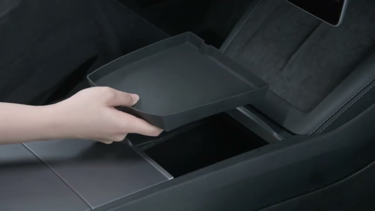 Unboxing TPARTS Console/Armrest Silicone Bottom Pad for Tesla Model 3 Highland 2024