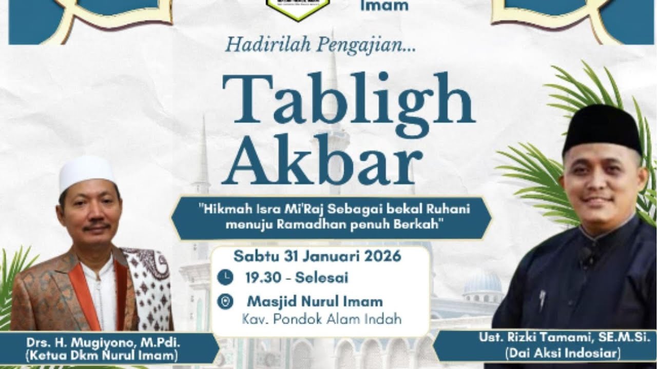 Tabligh Akbar Ust  Rizki Tamami, SE, M Si