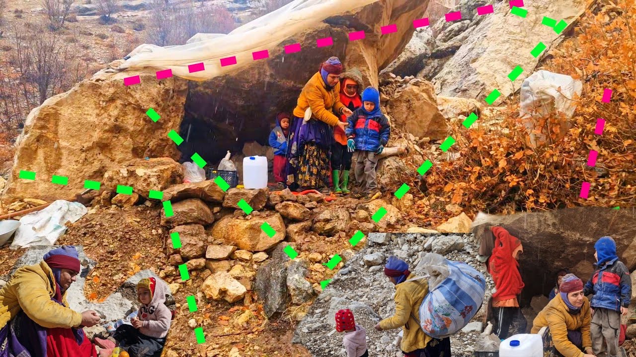 NomadicMother'sFightforSurvival|FindingShelterinaMountainCave